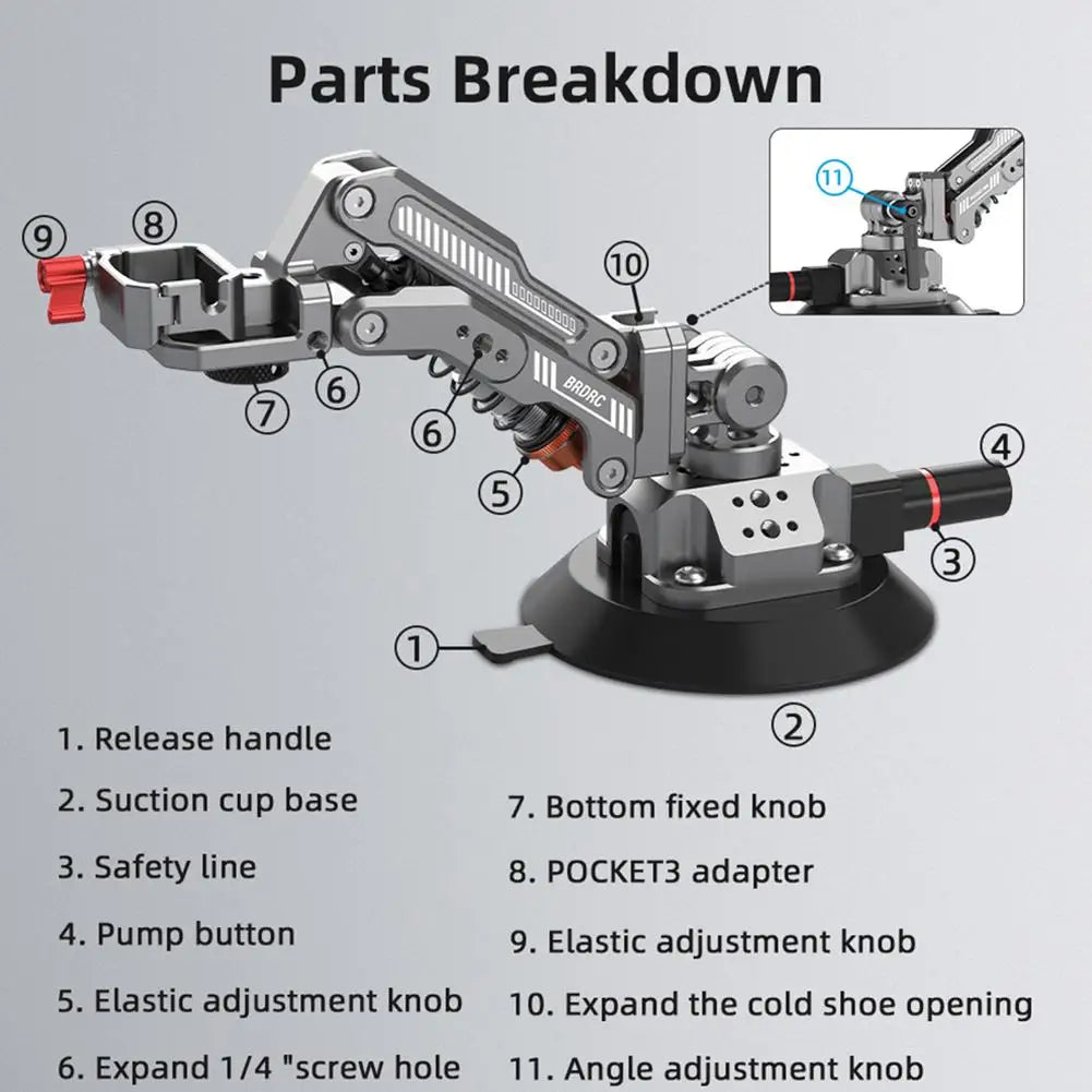 CineWorks Pro™ - Car Shock Mount For DJI OSMO POCKET 3