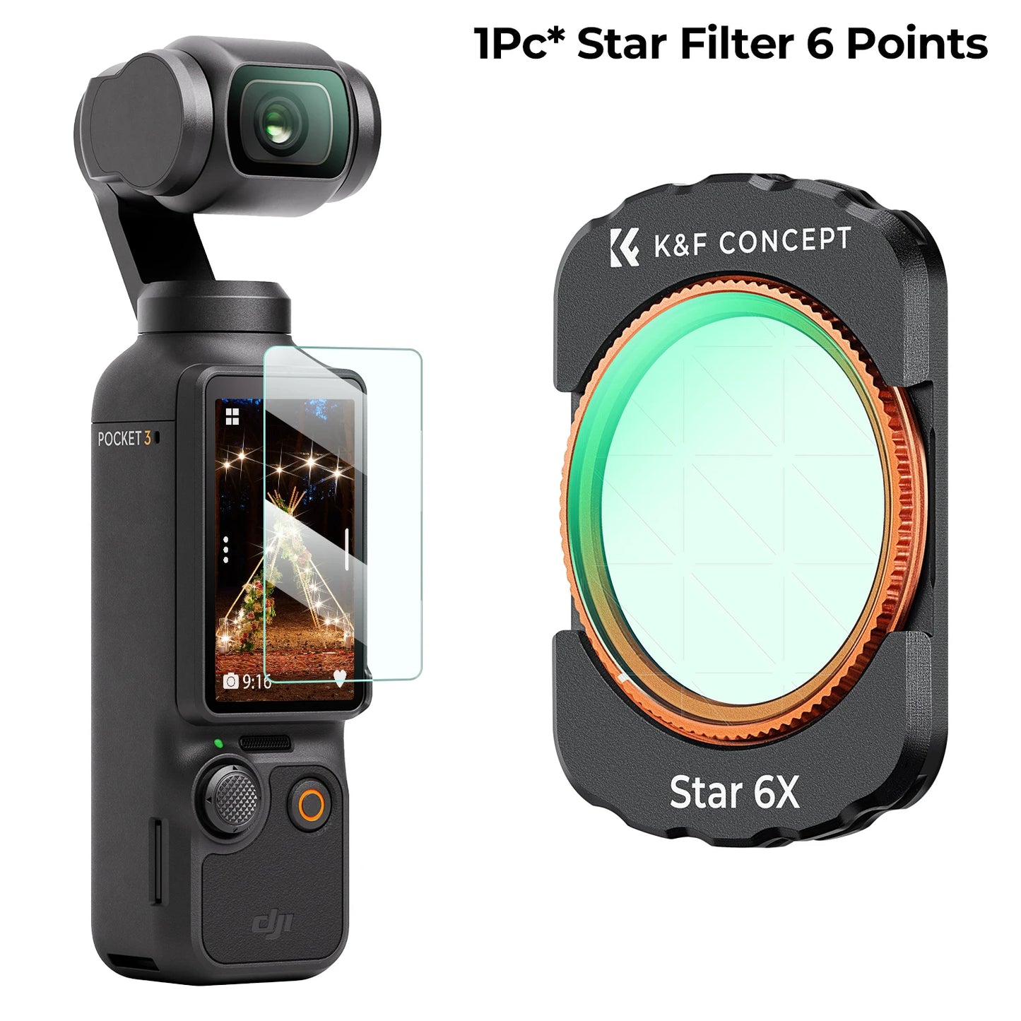 CineWorks Pro™ - K&amp; F Concept Sport Effect Filter Set for DJI Osmo Pocket 3